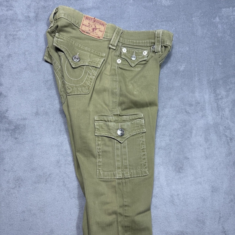 VINTAGE True Religion Jeans Womens 27x30 Krista World Tour Cargo Made In USA - Picture 5 of 11
